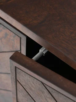 Aparador De Madera Maciza Diseno Espiga Con Cajones Y Puertas Luca