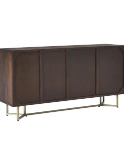 Aparador De Madera Maciza Diseno Espiga Con Cajones Y Puertas Luca