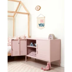 Aparador De Metal Con Puertas Mustard