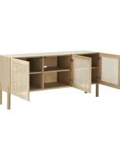 Aparador De Roble Con Tejido Vienes Jolie