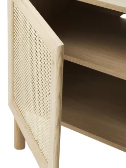 Aparador De Roble Con Tejido Vienes Jolie