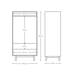 Armario Cassy, 2 Puertas