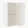 Armario Esquinero Modular Charlotte, 3 Puertas (165 Cm), Diferentes Variantes