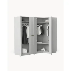 Armario Esquinero Modular Charlotte, 4 Puertas (215 Cm), Diferentes Variantes