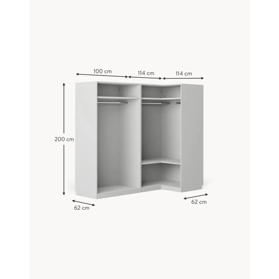 Armario Esquinero Modular Charlotte, 4 Puertas (215 Cm), Diferentes Variantes