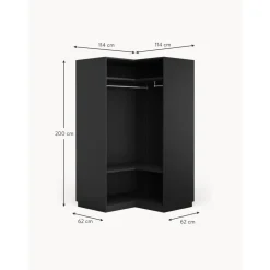 Armario Esquinero Modular Leon, 2 Puertas (115 Cm), Diferentes Variantes