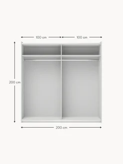 Armario Modular Charlotte, 2 Puertas Correderas (200 Cm), Diferentes Variantes