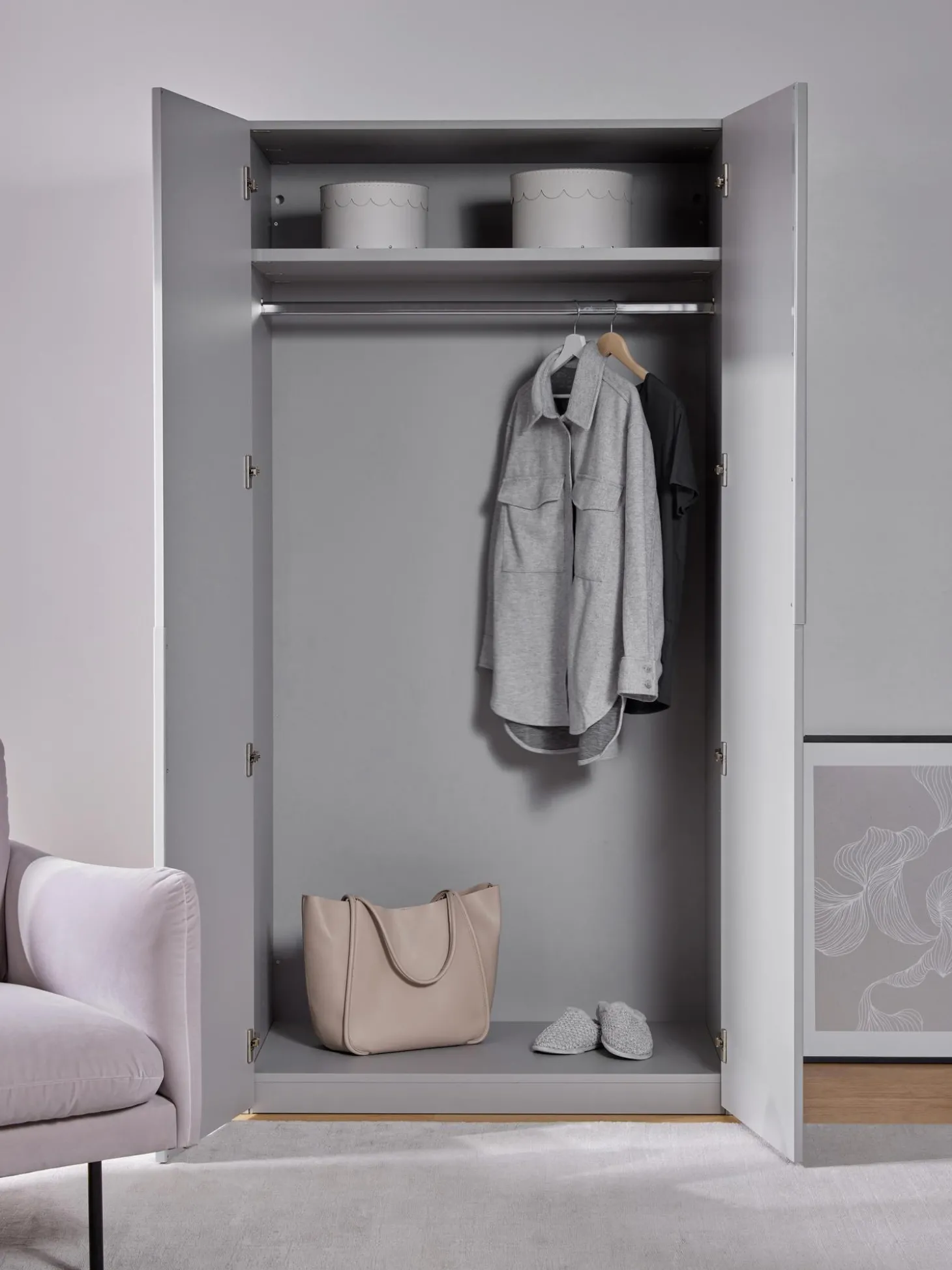 Armario Modular Leon, 2 Puertas (100 Cm), Diferentes Variantes