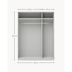 Armario Modular Leon, 3 Puertas (150 Cm), Diferentes Variantes