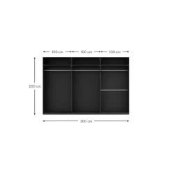 Armario Modular Leon, 6 Puertas (300 Cm), Diferentes Variantes