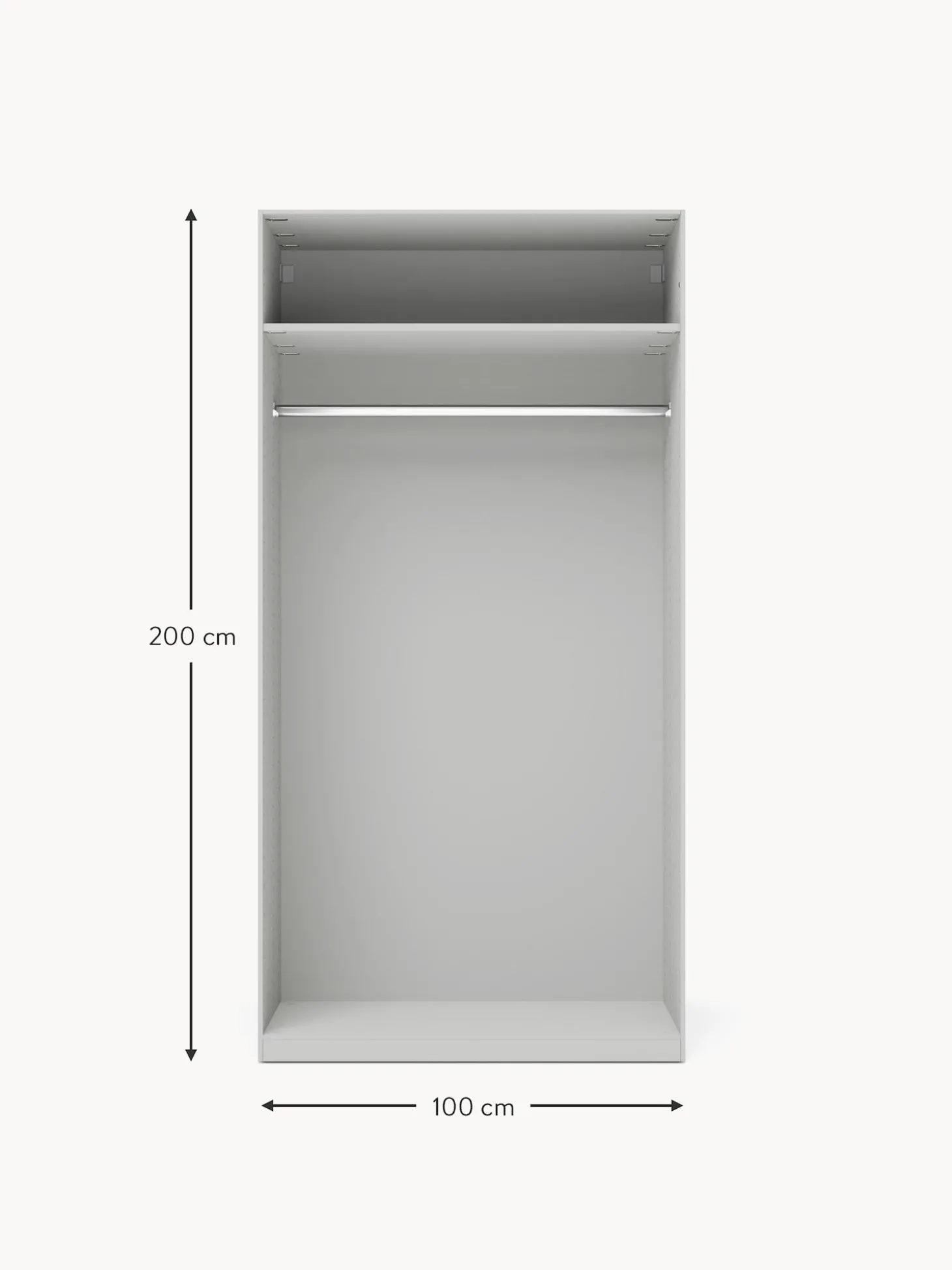 Armario Modular Simone, 2 Puertas (100 Cm), Diferentes Variantes