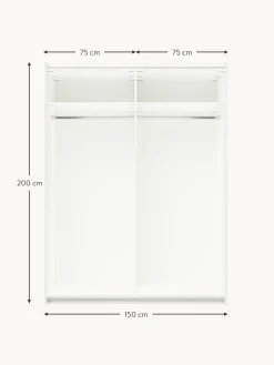 Armario Modular Simone, 2 Puertas Correderas (150 Cm), Diferentes Variantes