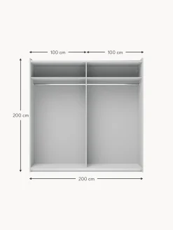 Armario Modular Simone, 2 Puertas Correderas (200 Cm), Diferentes Variantes