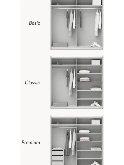 Armario Modular Simone, 2 Puertas Correderas (200 Cm), Diferentes Variantes