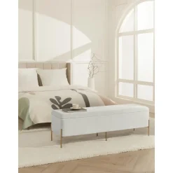 Banco Almacenaje Y Baul De Terciopelo Harper