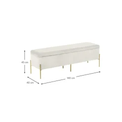 Banco Almacenaje Y Baul De Terciopelo Harper