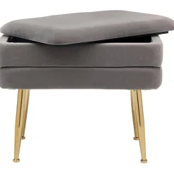 Banco De Terciopelo Pavlina, Con Espacio De Almacenamiento