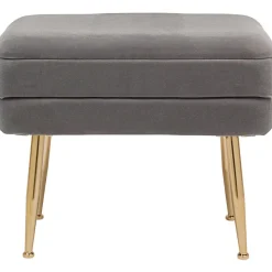 Banco De Terciopelo Pavlina, Con Espacio De Almacenamiento