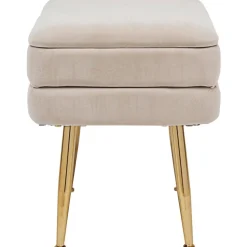 Banco De Terciopelo Pavlina, Con Espacio De Almacenamiento