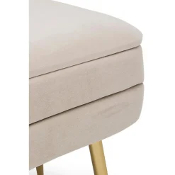 Banco De Terciopelo Pavlina, Con Espacio De Almacenamiento