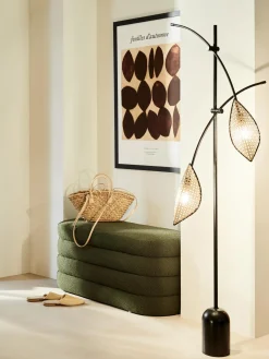 Banco Tapizado En Tejido Boucle Alto