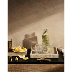 Bandeja Decorativa Pequena De Marmol Venice