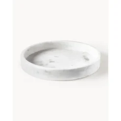 Bandeja Redonda Decorativa De Marmol Venice