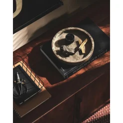 Bandeja Redonda Decorativa De Marmol Venice