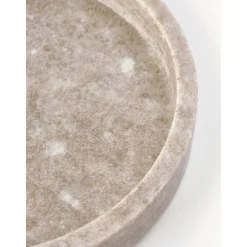 Bandeja Redonda Decorativa De Marmol Venice