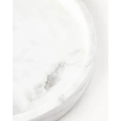 Bandeja Redonda Decorativa De Marmol Venice