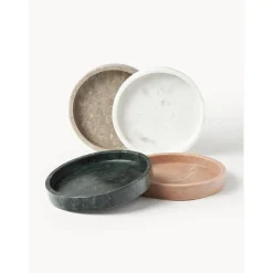 Bandeja Redonda Decorativa De Marmol Venice