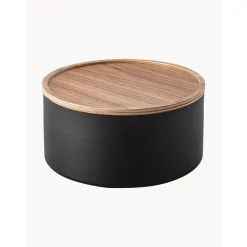 Bote Con Tapadera De Madera Rin