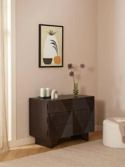 Cajonera De Madera De Mango Maciza Louis