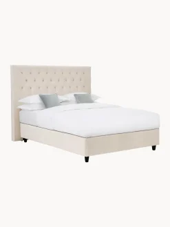Cama Continental De Terciopelo Premium Pheobe