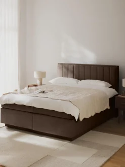 Cama Continental Livia, Con Espacio De Almacenamiento