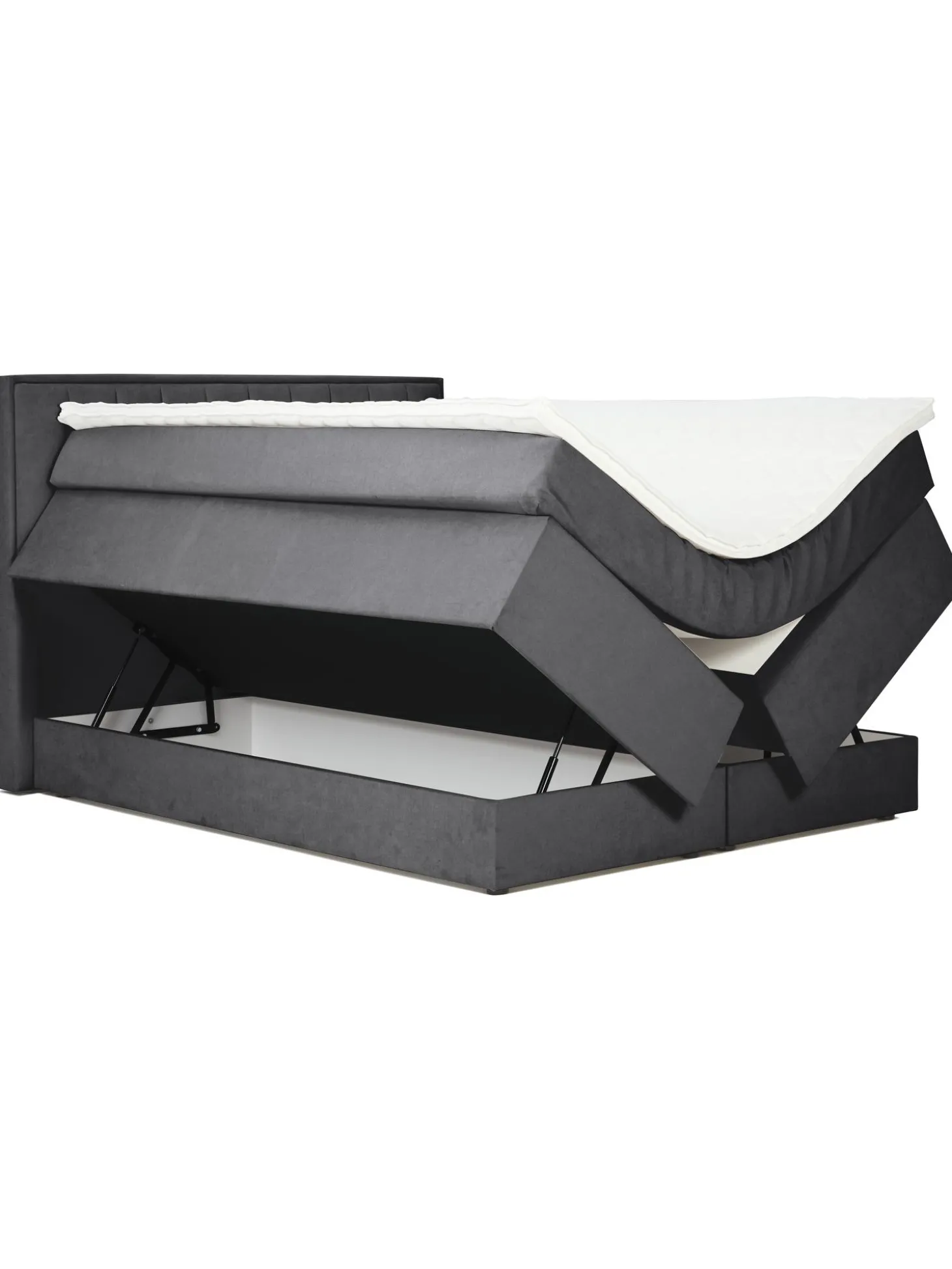 Cama Continental Livia, Con Espacio De Almacenamiento