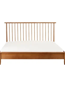 Cama De Madera De Pino Maciza Windsor, Con Cabecero