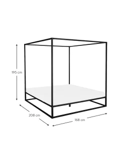 Cama De Metal Con Dosel Belle