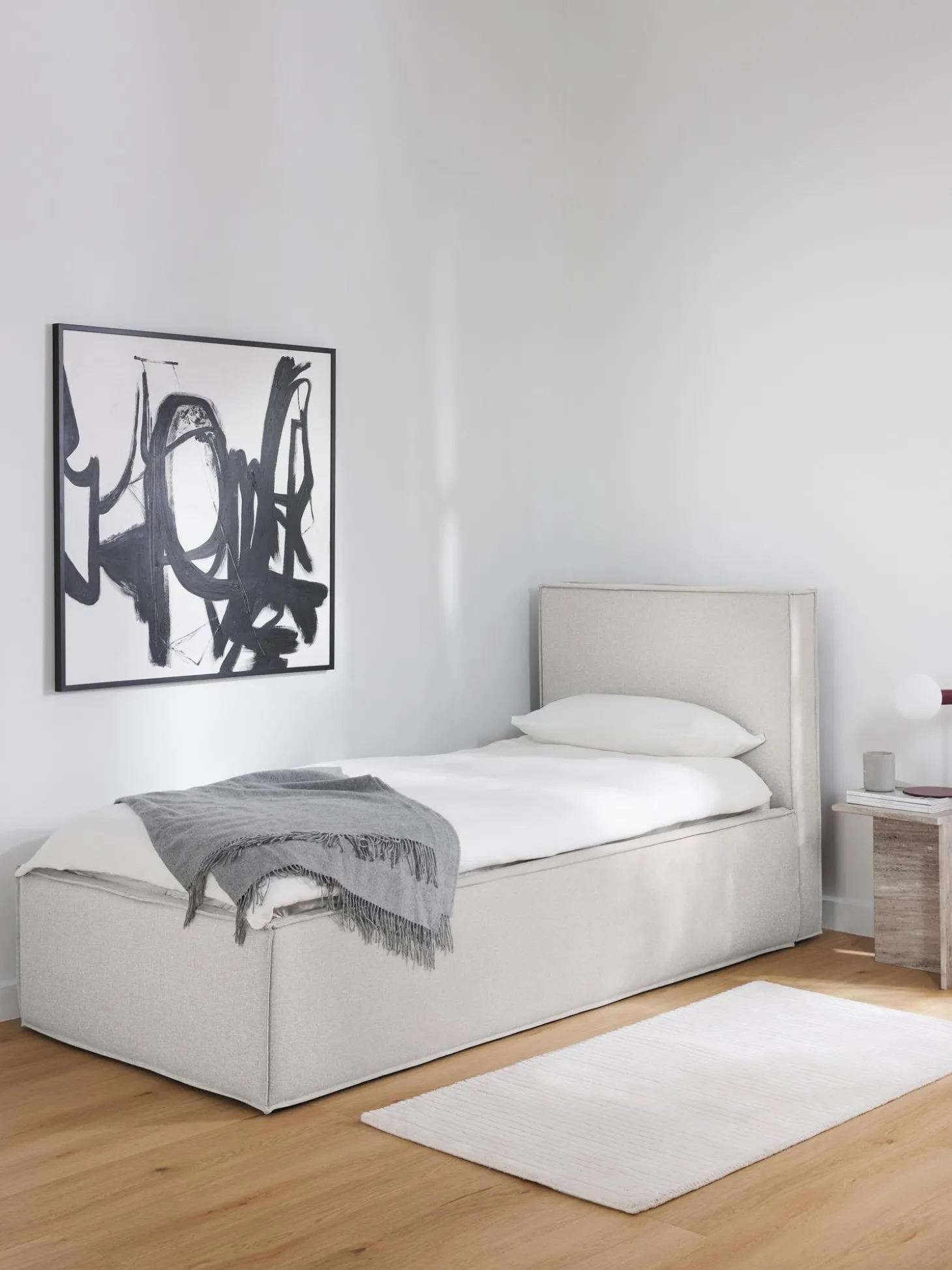 Cama Individual Dream, Con Espacio De Almacenamiento