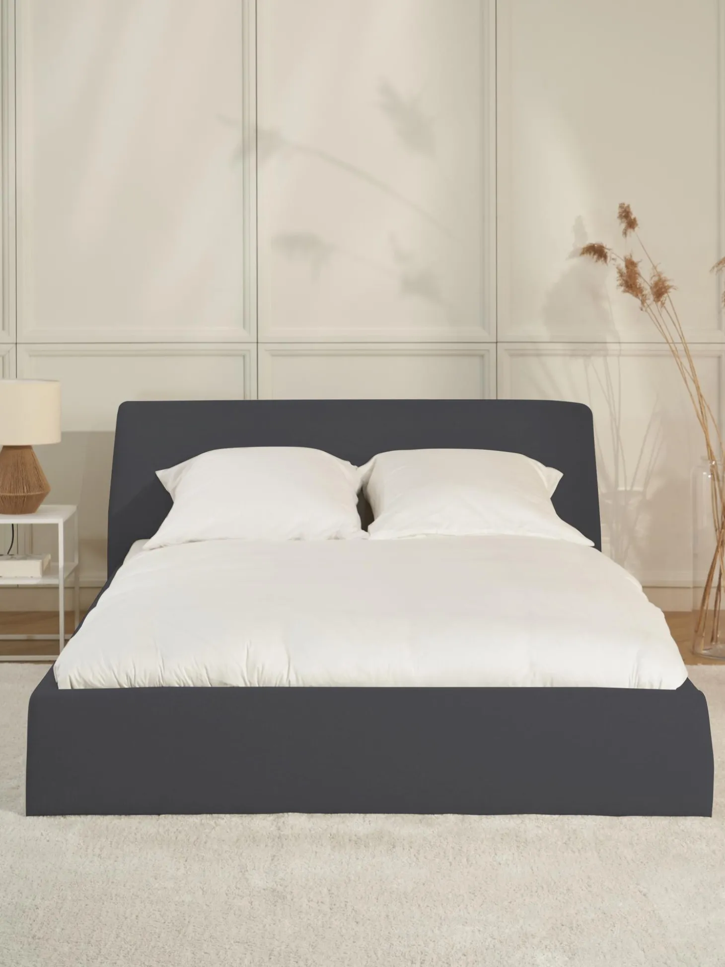 Cama Tapizada Cloud, Con Espacio De Almacenamiento