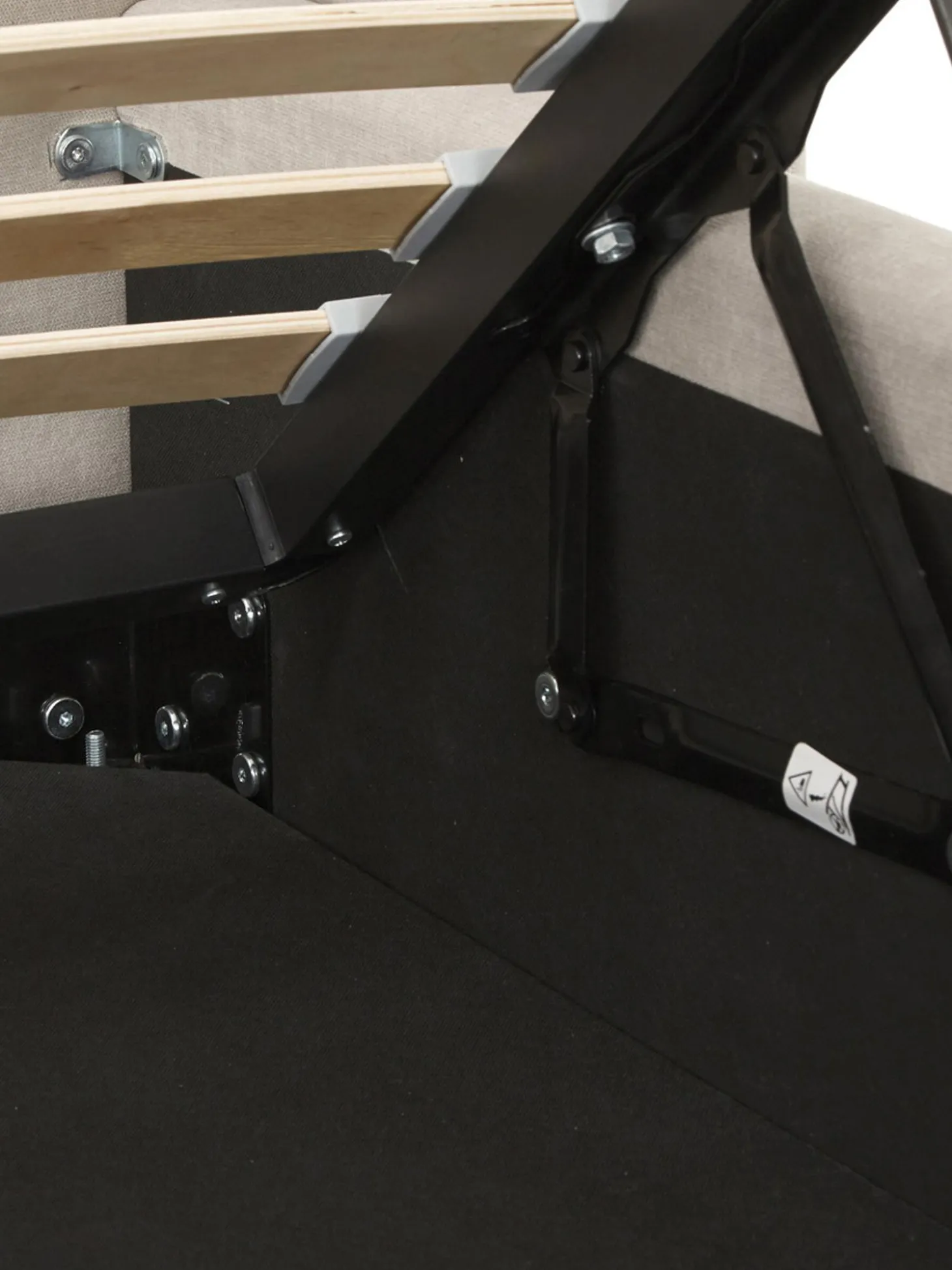 Cama Tapizada Cloud, Con Espacio De Almacenamiento