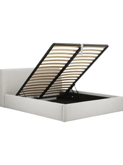 Cama Tapizada Cloud, Con Espacio De Almacenamiento