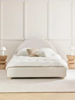 Cama Tapizada Ebba, Con Espacio De Almacenamiento