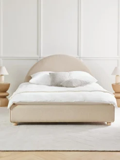 Cama Tapizada Ebba, Con Espacio De Almacenamiento