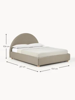 Cama Tapizada Ebba, Con Espacio De Almacenamiento