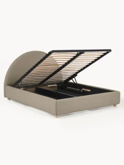 Cama Tapizada Ebba, Con Espacio De Almacenamiento