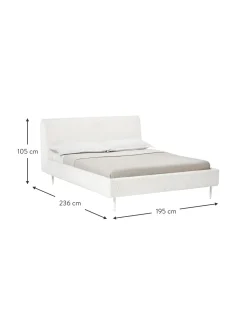 Cama Tapizada En Borreguillo Layla