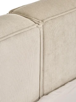 Cama Tapizada En Pana Lennon, Con Espacio De Almacenamiento