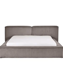 Cama Tapizada En Pana Lennon, Con Espacio De Almacenamiento