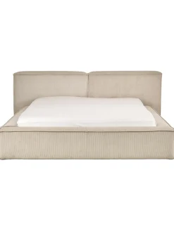 Cama Tapizada En Pana Lennon, Con Espacio De Almacenamiento